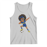 Funny Curacao Soccer Girl Tank Top Dabbing Football Fan Gift