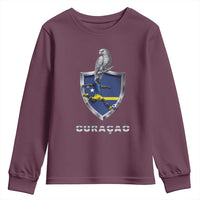 Supporting Curacao Soccer 2026 Youth Sweatshirt Caribbean Team Pride Gift
