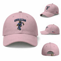 Funny Curacao Bird Soccer Lover Baseball Cap Caribbean Island Gift