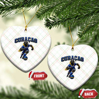 Funny Curacao Bird Soccer Lover Ceramic Ornament Caribbean Island Gift