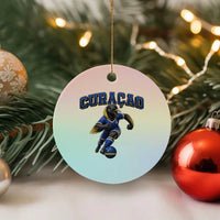 Funny Curacao Bird Soccer Lover Ceramic Ornament Caribbean Island Gift