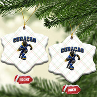 Funny Curacao Bird Soccer Lover Ceramic Ornament Caribbean Island Gift