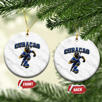 Funny Curacao Bird Soccer Lover Ceramic Ornament Caribbean Island Gift