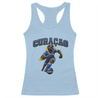Funny Curacao Bird Soccer Lover Racerback Tank Top Caribbean Island Gift