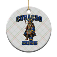 Curacao Warrior Football Fan Ceramic Ornament Proud Island Game Day Gift