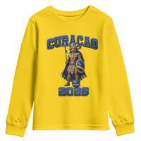 Curacao Warrior Football Fan Youth Sweatshirt Proud Island Game Day Gift