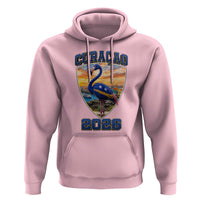 Funny Curacao Flamingo Soccer Lover Hoodie Caribbean Island Gift