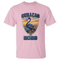 Funny Curacao Flamingo Soccer Lover T Shirt Caribbean Island Gift