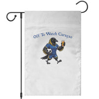 Funny Curacao Bird Soccer Fan Gift Garden Flag Off To Watch Curaçao