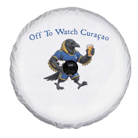 Funny Curacao Bird Soccer Fan Gift Spare Tire Cover Off To Watch Curaçao