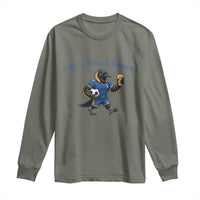 Funny Curacao Bird Soccer Fan Gift Long Sleeve Shirt Off To Watch Curaçao