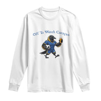 Funny Curacao Bird Soccer Fan Gift Long Sleeve Shirt Off To Watch Curaçao