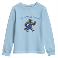 Funny Curacao Bird Soccer Fan Gift Youth Sweatshirt Off To Watch Curaçao