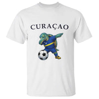 Funny Dabbing Sea Turtle Curaçao Soccer Fan T Shirt Caribbean Pride Graphic