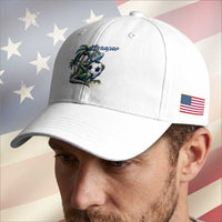 Funny Curaçao Iguana Soccer Fan Baseball Cap Caribbean Pride Football Graphic