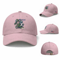 Funny Curaçao Iguana Soccer Fan Baseball Cap Caribbean Pride Football Graphic