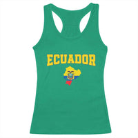 Proud Ecuadorian Map Racerback Tank Top Ecuador Roots Heritage Pride