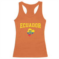Proud Ecuadorian Map Racerback Tank Top Ecuador Roots Heritage Pride