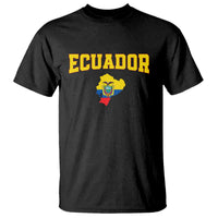 Proud Ecuadorian Map T Shirt Ecuador Roots Heritage Pride