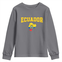Proud Ecuadorian Map Youth Sweatshirt Ecuador Roots Heritage Pride