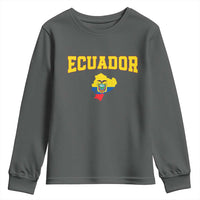 Proud Ecuadorian Map Youth Sweatshirt Ecuador Roots Heritage Pride