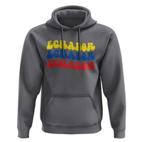 Retro Groovy Ecuador Hoodie Proud Ecuadorian Heritage