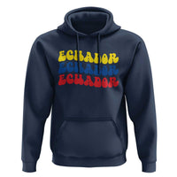 Retro Groovy Ecuador Hoodie Proud Ecuadorian Heritage