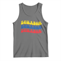 Retro Groovy Ecuador Tank Top Proud Ecuadorian Heritage