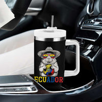 Funny Ecuador Guinea Pig Soccer Fan Tumbler With Handle Cavy Lover Gift