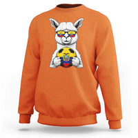 Funny Ecuador Alpaca Soccer Lover Sweatshirt South American Pride Gift