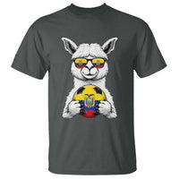 Funny Ecuador Alpaca Soccer Lover T Shirt South American Pride Gift