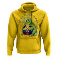 Off To Watch Ecuador Hoodie Funny Ecuador Iguana Soccer Fan Gift