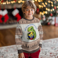 Off To Watch Ecuador Ugly Christmas Sweater Funny Ecuador Iguana Soccer Fan Gift
