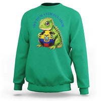 Off To Watch Ecuador Sweatshirt Funny Ecuador Iguana Soccer Fan Gift