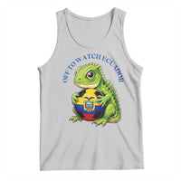 Off To Watch Ecuador Tank Top Funny Ecuador Iguana Soccer Fan Gift