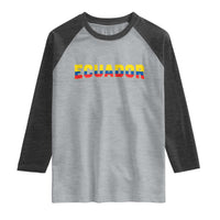 Vintage Ecuador Roots Raglan Shirt Latin Heritage Pride Gift