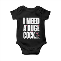 Funny Adult Humor Baby Onesie I Need A Huge Cocktail Drinking Gift - Wonder Print Shop