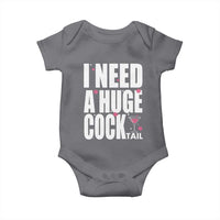 Funny Adult Humor Baby Onesie I Need A Huge Cocktail Drinking Gift - Wonder Print Shop