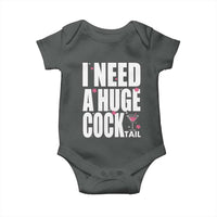 Funny Adult Humor Baby Onesie I Need A Huge Cocktail Drinking Gift - Wonder Print Shop