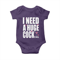 Funny Adult Humor Baby Onesie I Need A Huge Cocktail Drinking Gift - Wonder Print Shop