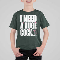 Funny Adult Humor T Shirt For Kid I Need A Huge Cocktail Drinking Gift - Wonder Print Shop