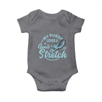 Adult Humor Cat Baby Onesie My Pussy Loves A Good Stretch - Wonder Print Shop