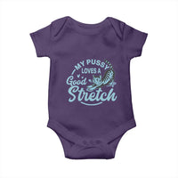 Adult Humor Cat Baby Onesie My Pussy Loves A Good Stretch - Wonder Print Shop
