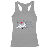 My Pussy Loves A Good Stretch Racerback Tank Top Adult Humor Cat Gift - Wonder Print Shop