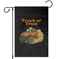 Truck Or Treat Skeleton Racing Garden Flag Funny Halloween Truck Lover - Wonder Print Shop