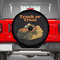 Truck Or Treat Skeleton Racing Spare Tire Cover Funny Halloween Truck Lover - Wonder Print Shop