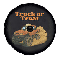Truck Or Treat Skeleton Racing Spare Tire Cover Funny Halloween Truck Lover - Wonder Print Shop