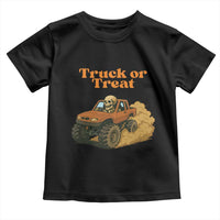 Truck Or Treat Skeleton Racing Toddler T Shirt Funny Halloween Truck Lover - Wonder Print Shop