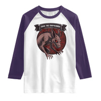 Chupacabra Raglan Shirt Gothic Horror Save The Cryptid Gift - Wonder Print Shop