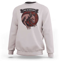 Chupacabra Sweatshirt Gothic Horror Save The Cryptid Gift - Wonder Print Shop